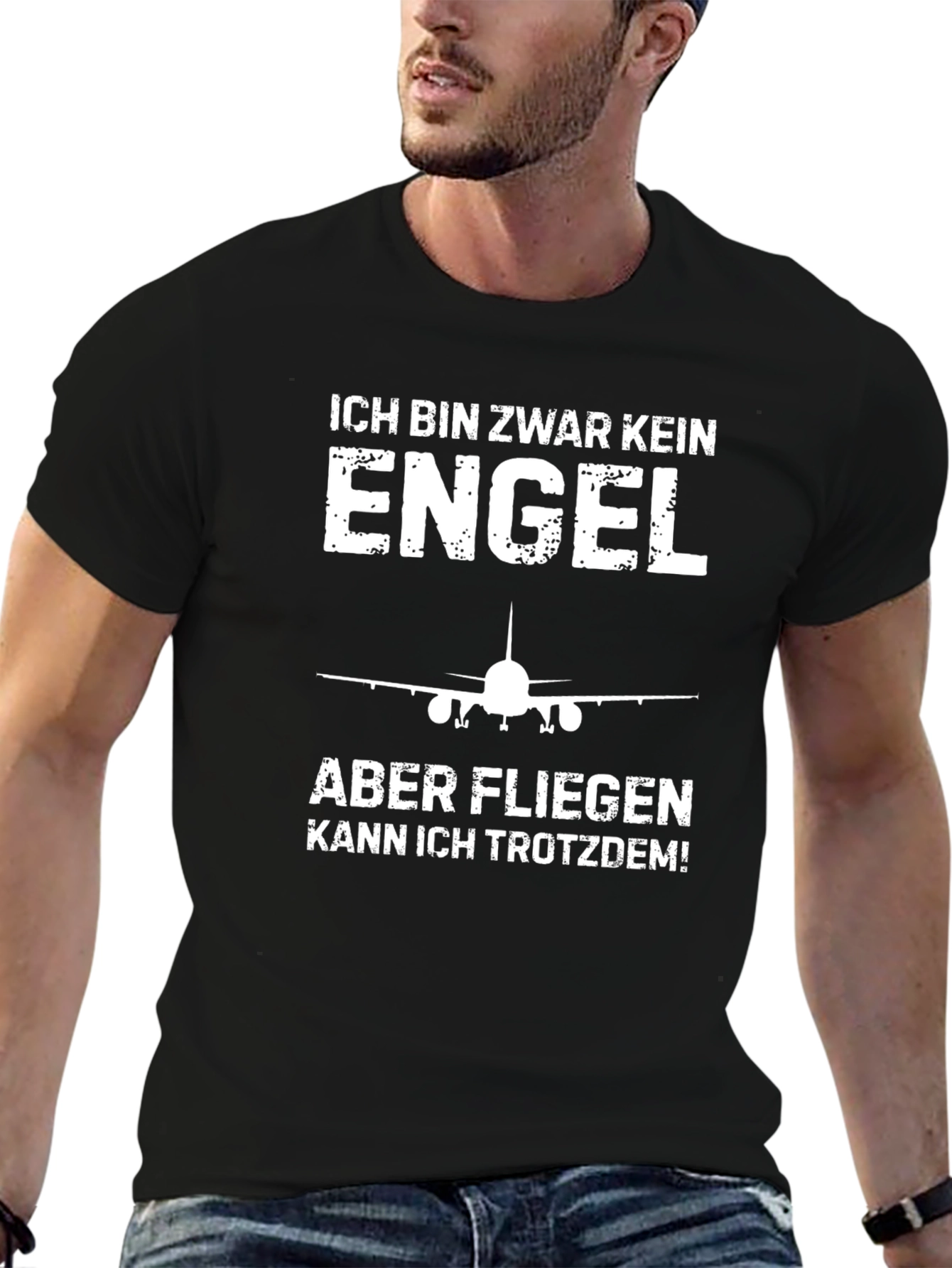 Pilot Humor T-Shirt - Im No Angel
