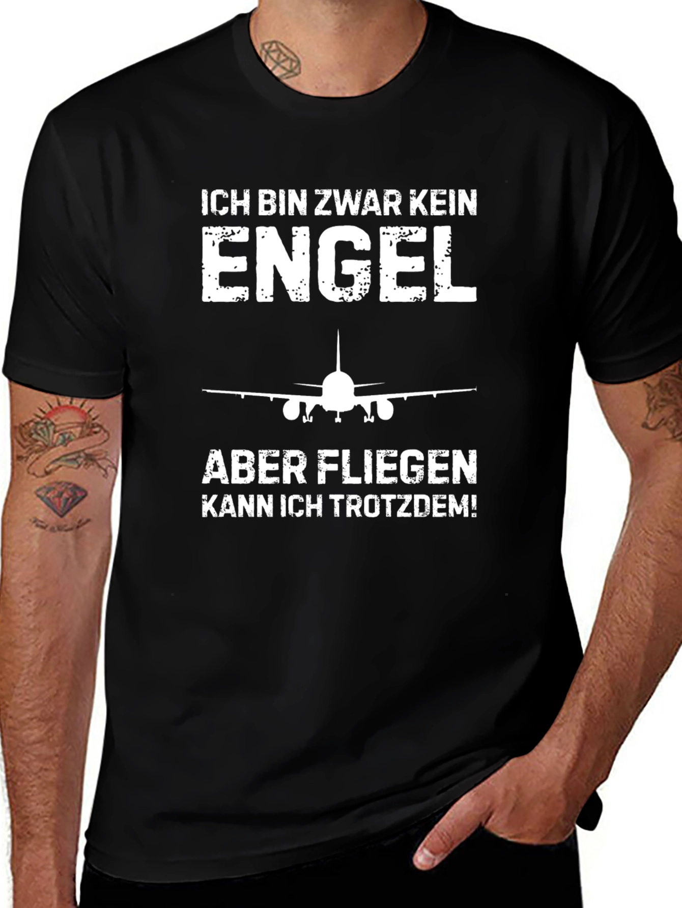 Pilot Humor T-Shirt - Im No Angel