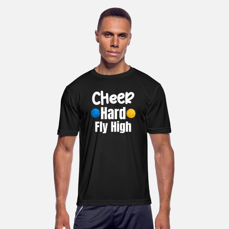Cheer Hard Fly High Funny Flyer Football Backspot