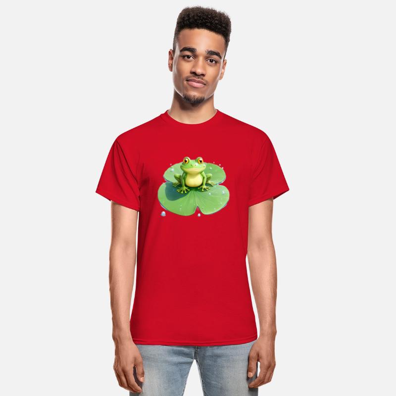 Cheerful Frog on Lily Pad