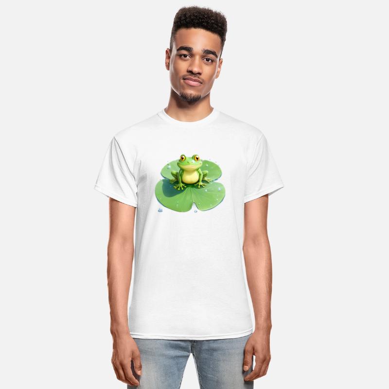 Cheerful Frog on Lily Pad