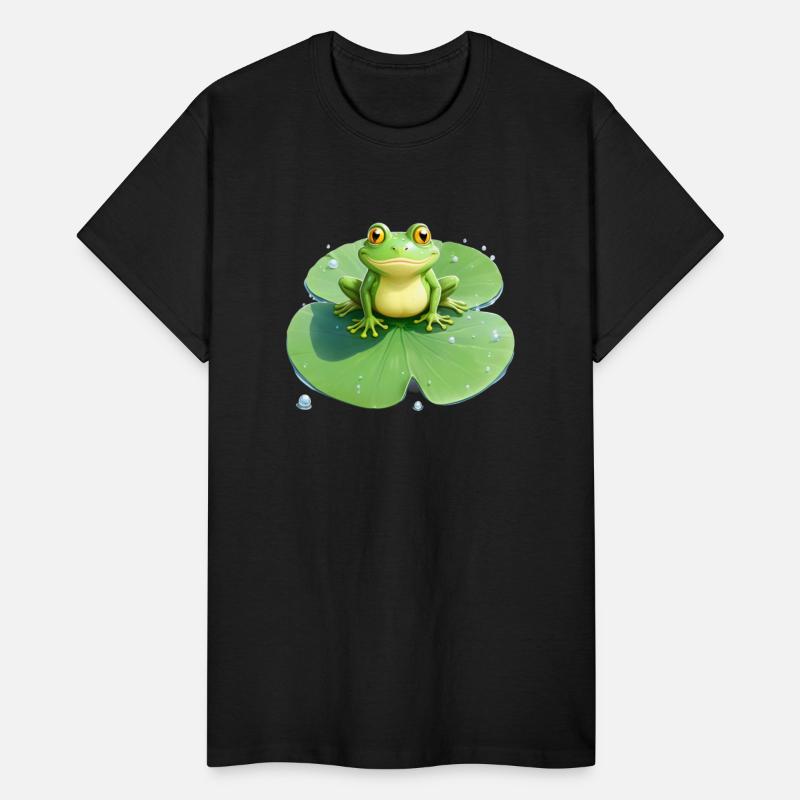 Cheerful Frog on Lily Pad