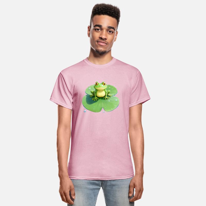 Cheerful Frog on Lily Pad