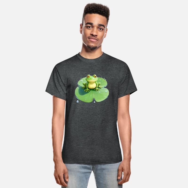 Cheerful Frog on Lily Pad