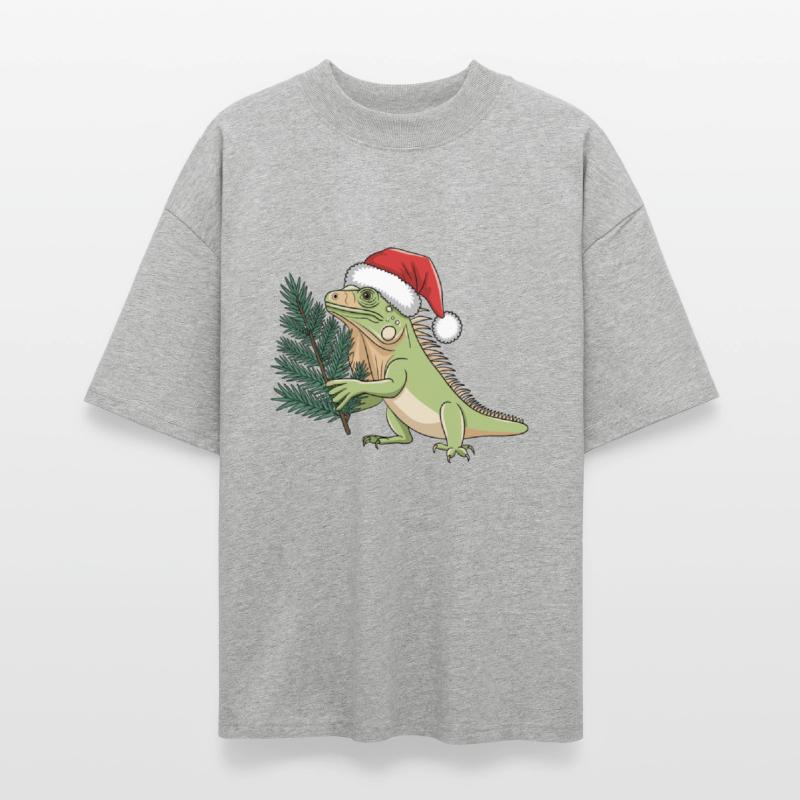 Christmas Santa Iguana Evergreen Christmas Tree