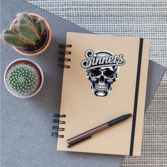 Chrome Skull Sinners Diamond Bling