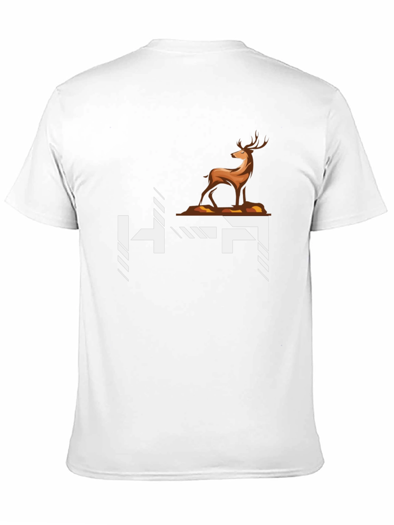 Deer Graphic Tee - Stylish Black Cotton T-Shirt