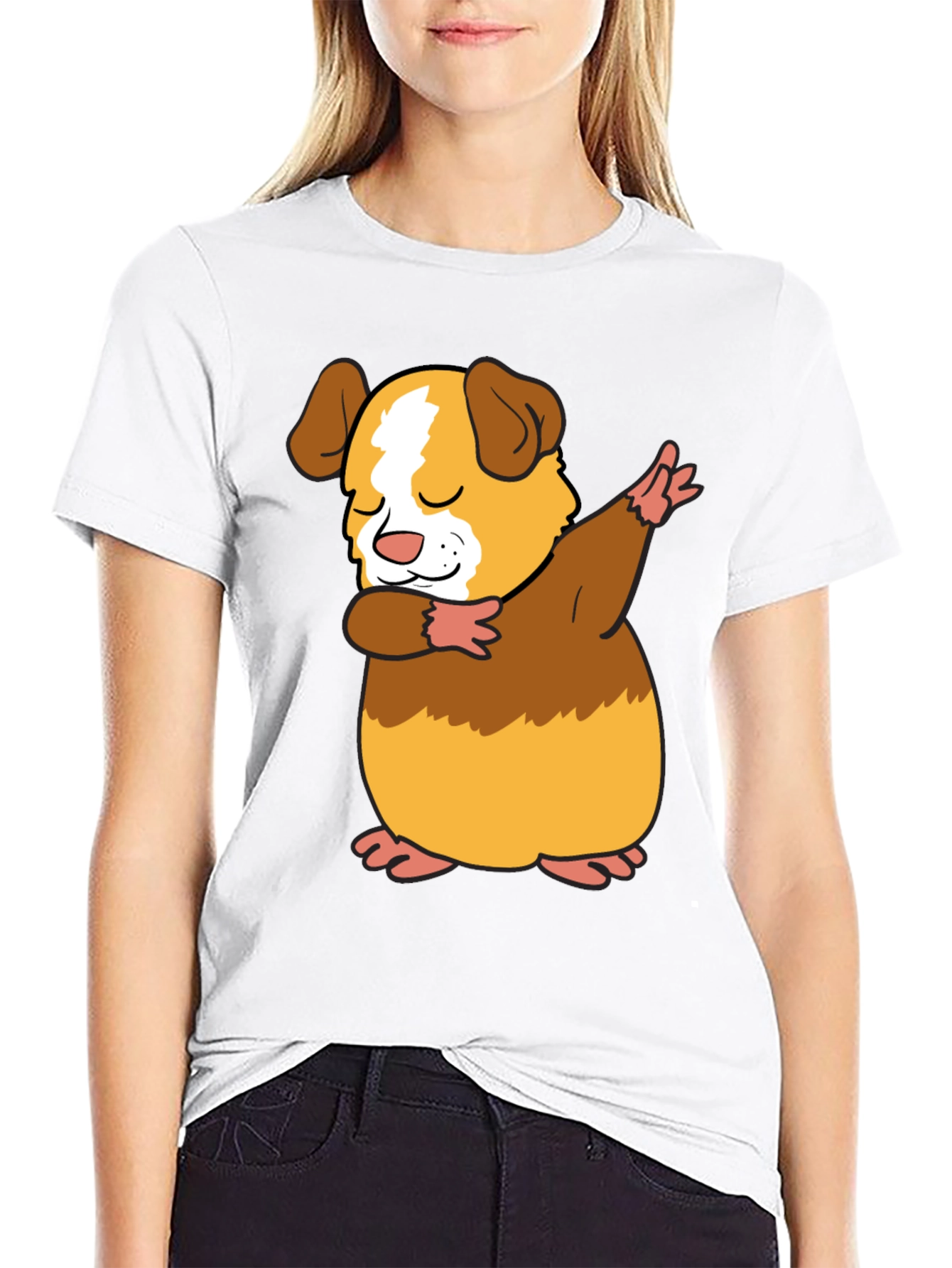 Dabbing Guinea Pig T-Shirt - Funny Pet Lover Tee