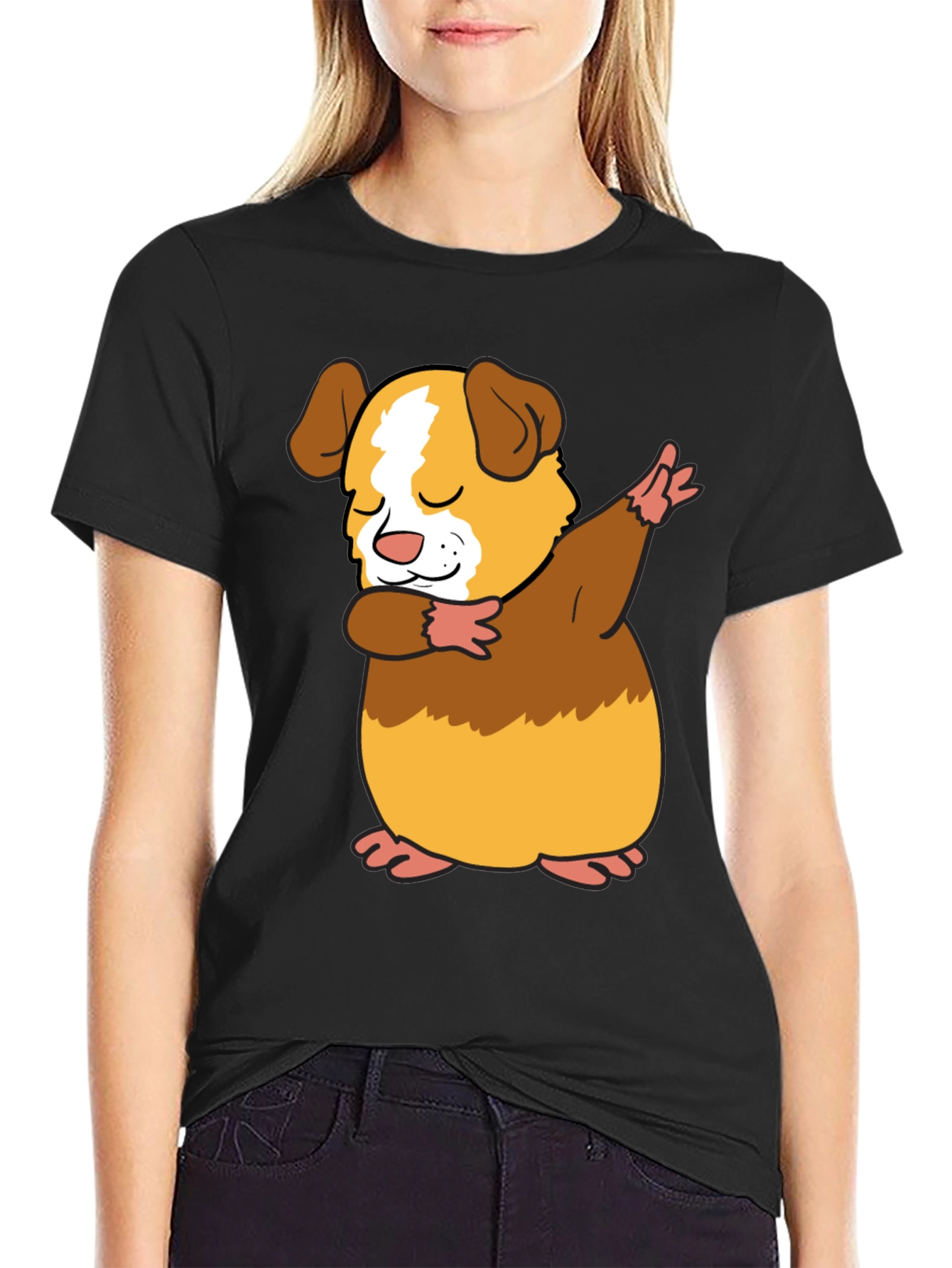 Dabbing Guinea Pig T-Shirt - Funny Pet Lover Tee