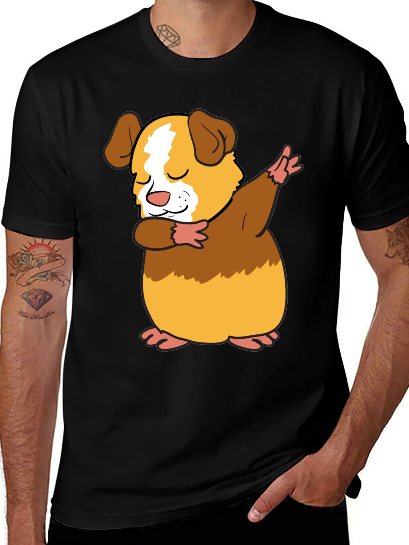 Dabbing Guinea Pig T-Shirt - Funny Pet Lover Tee