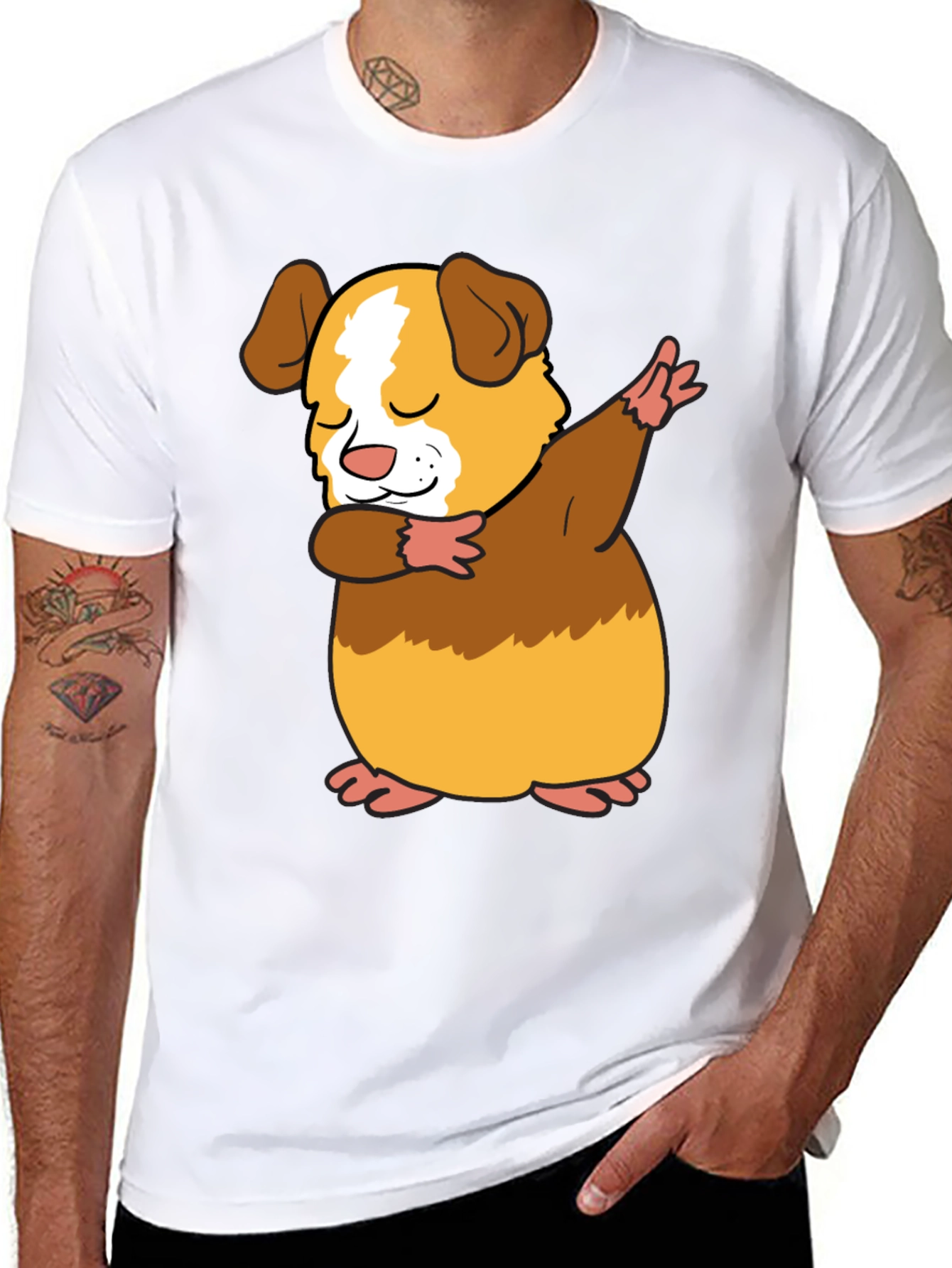 Dabbing Guinea Pig T-Shirt - Funny Pet Lover Tee