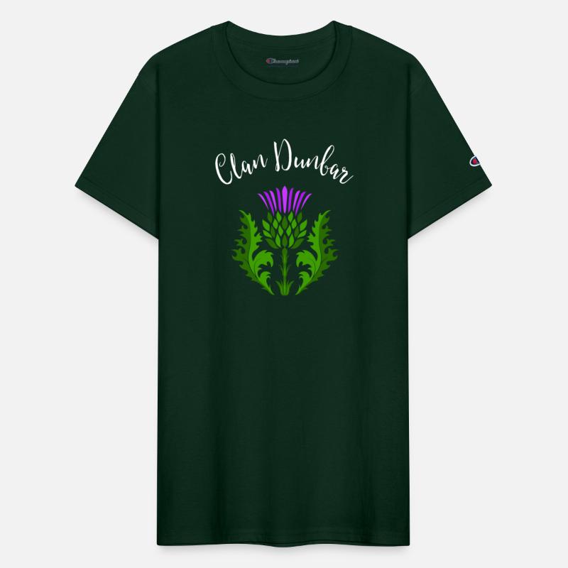 Clan Dunbar Surname Thistle Flower Scottish Clan