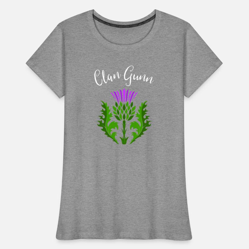 Clan Gunn Surname Thistle Flower Scottish Clan