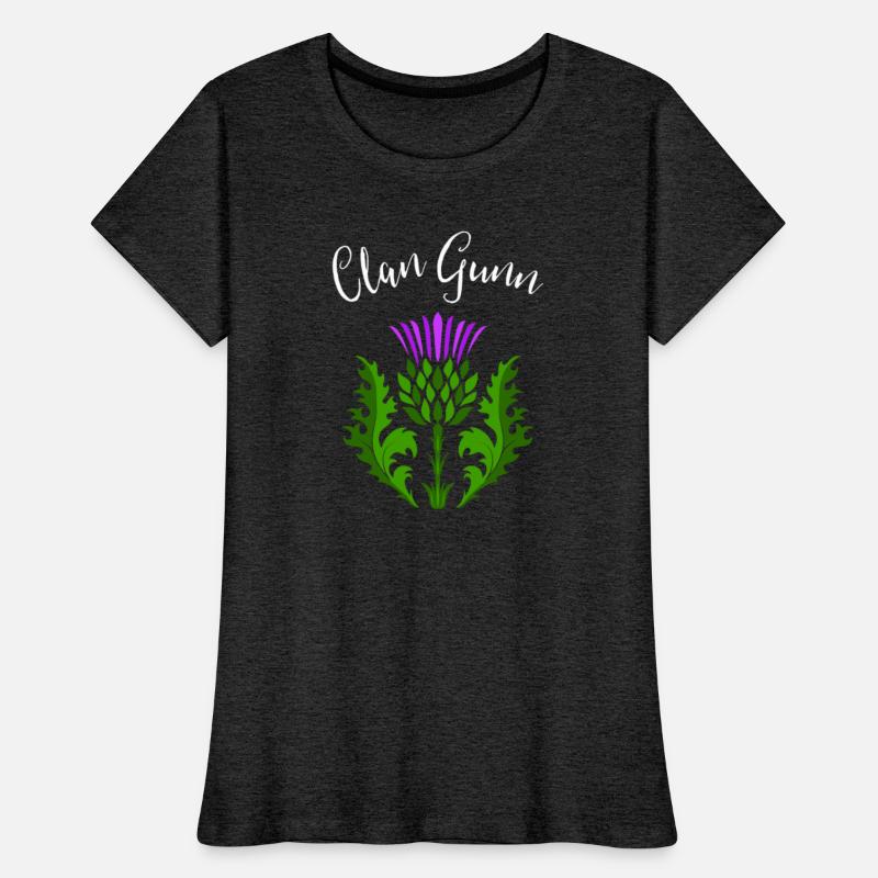 Clan Gunn Surname Thistle Flower Scottish Clan