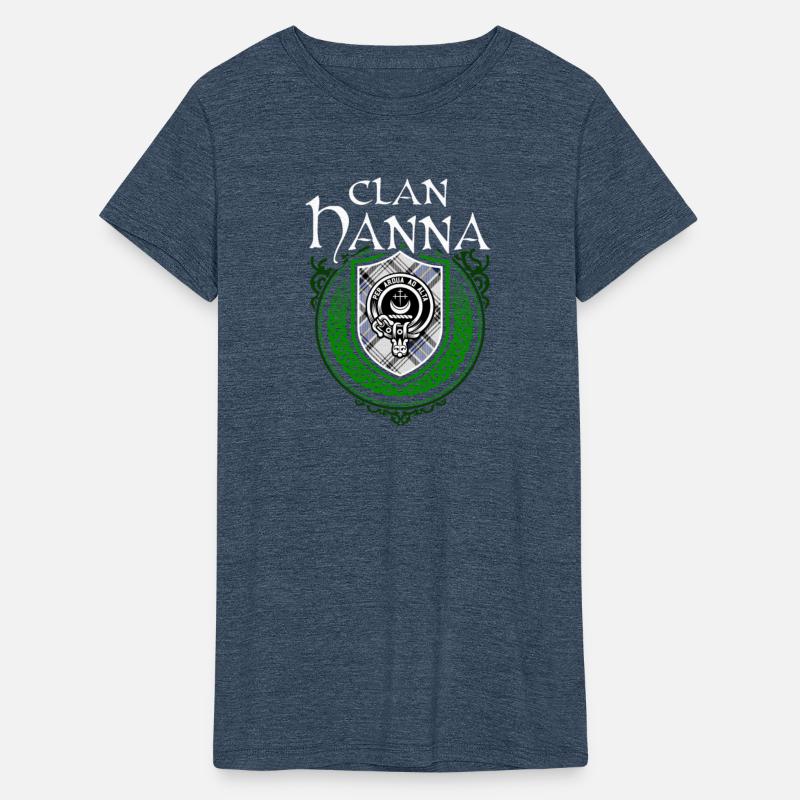 Clan Hanna Scottish Crest Badge and Tartan