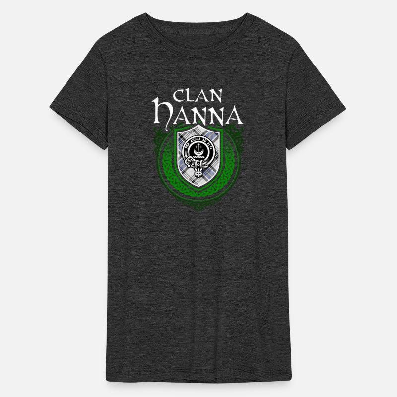 Clan Hanna Scottish Crest Badge and Tartan