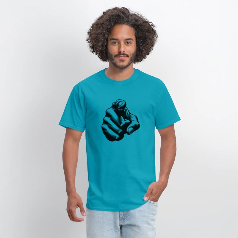 Classic Hand Position Precise Index Finger Gesture