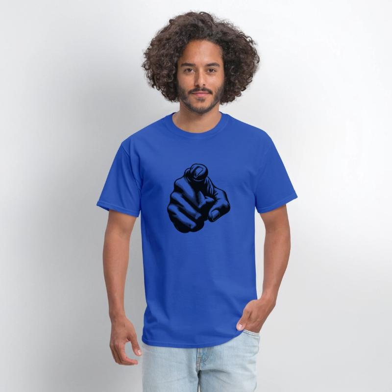 Classic Hand Position Precise Index Finger Gesture