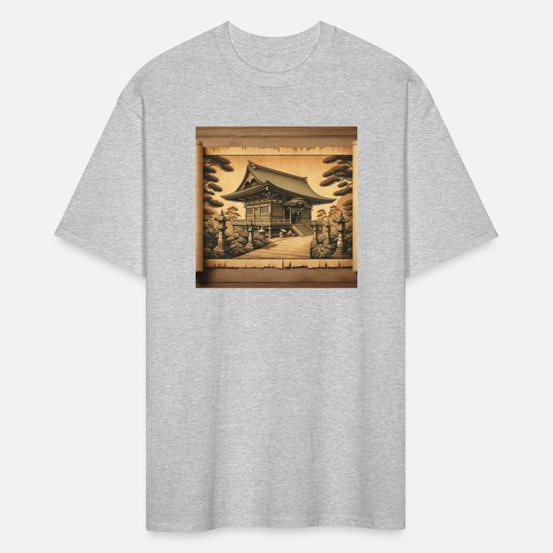 Classic Temple Shrine Scenery Papyrus Scroll
