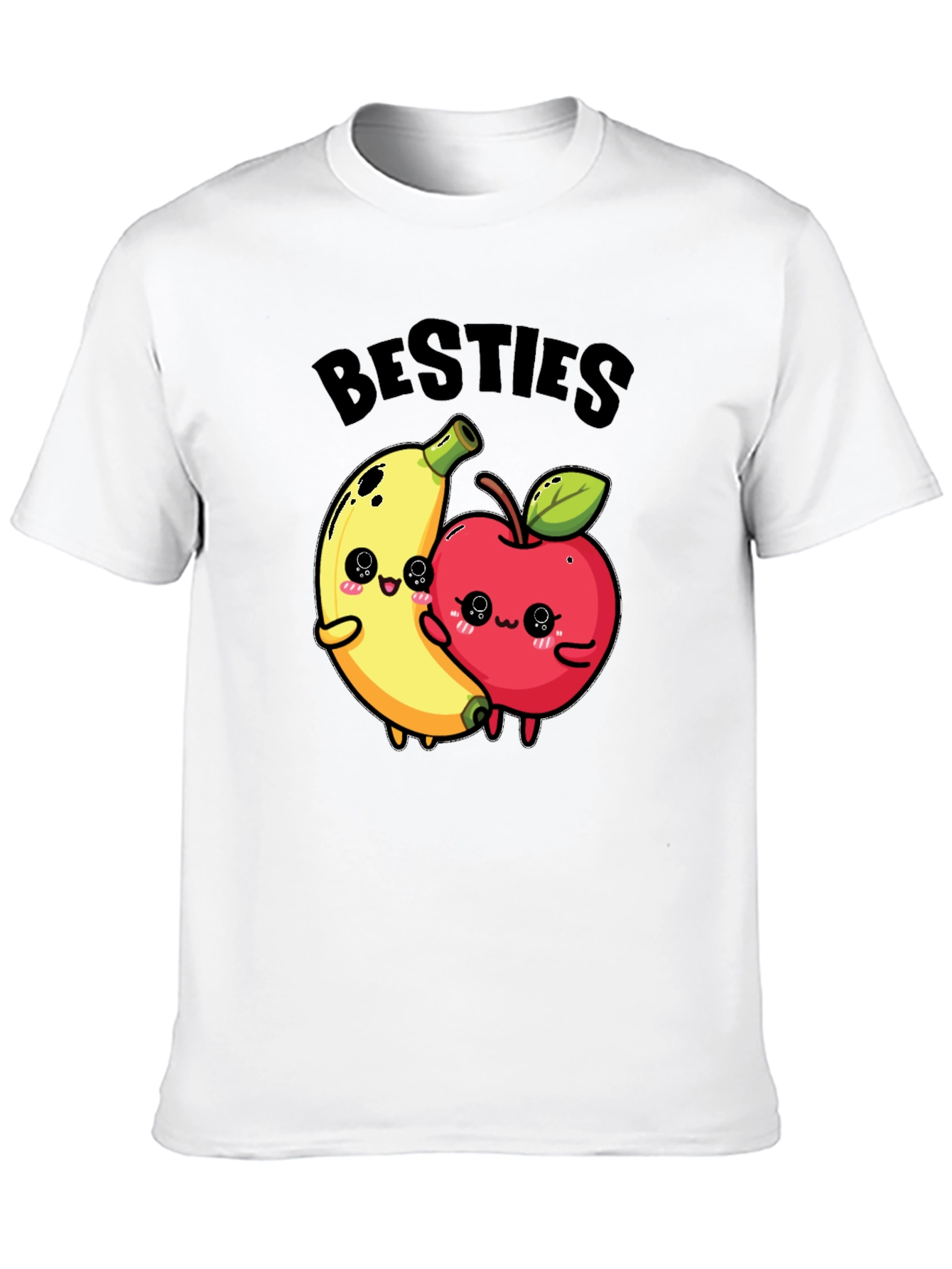 Besties Banana & Apple Graphic T-Shirt