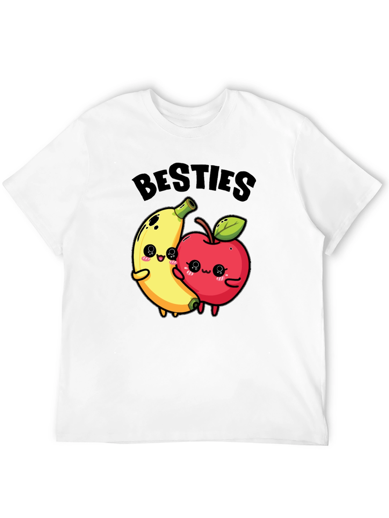 Besties Banana & Apple Graphic T-Shirt