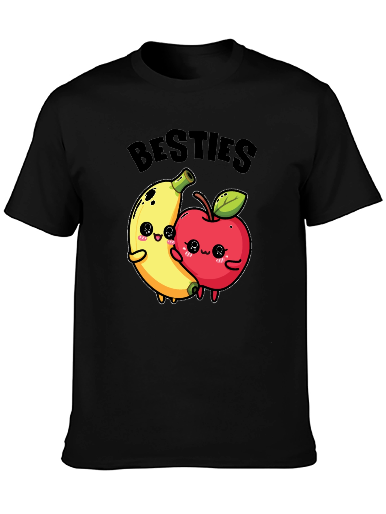 Besties Banana & Apple Graphic T-Shirt