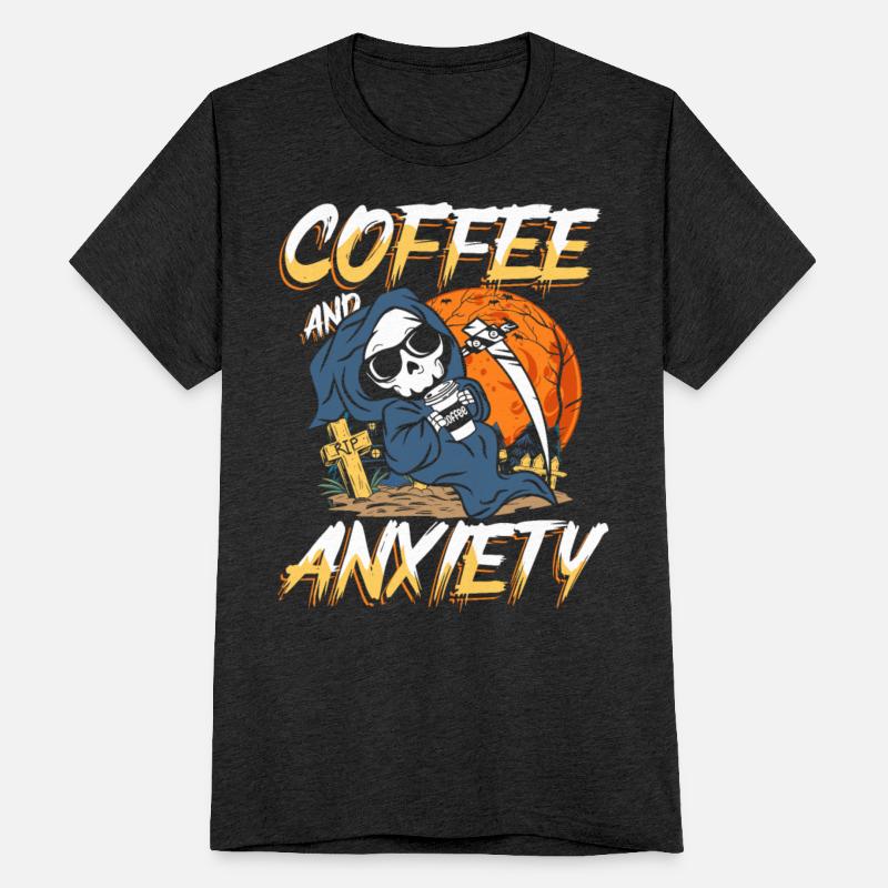 Coffee and anxiety | restlessness skull