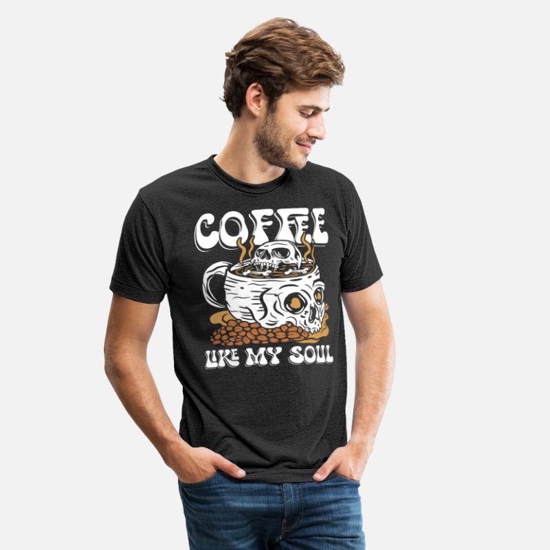 Coffee like my soul | skull morning wakening