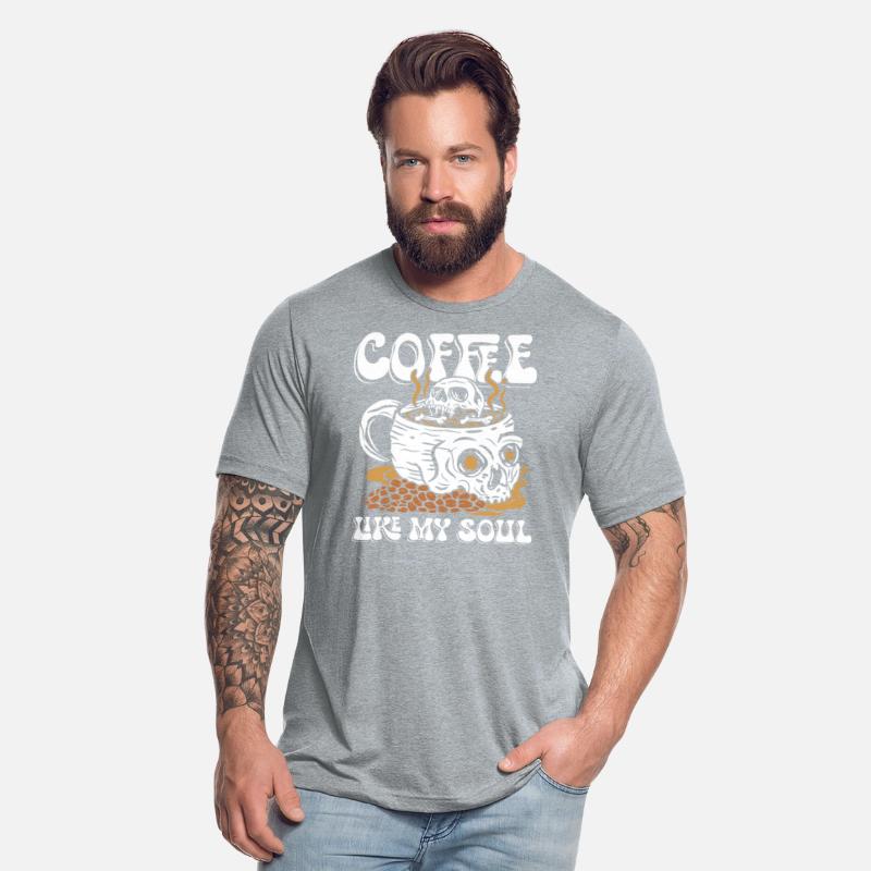 Coffee like my soul | skull morning wakening