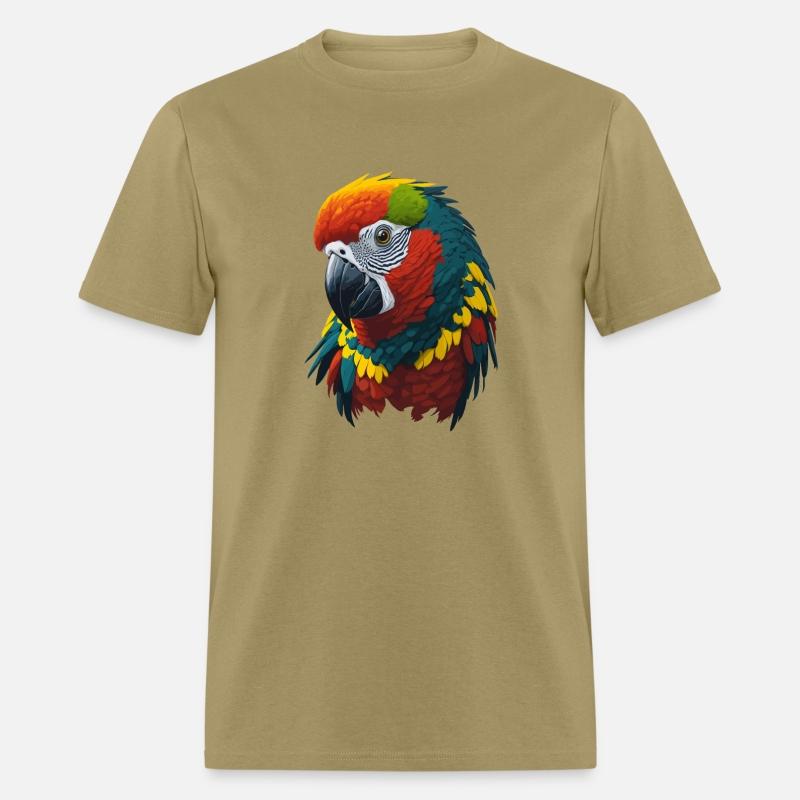 Colorful and vibrant exotic parrot illustration