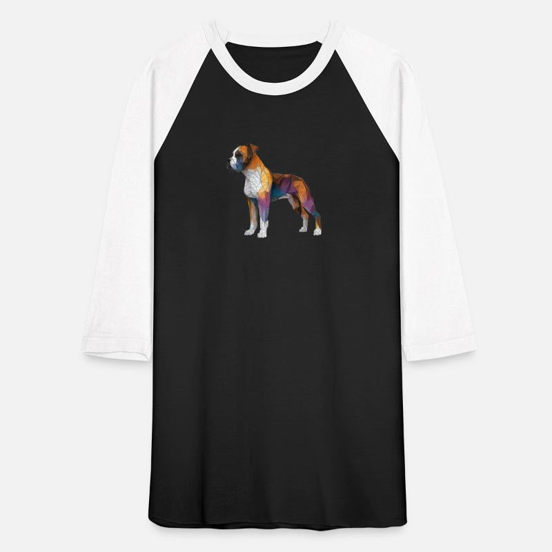 Colorful Origami Boxer Dog