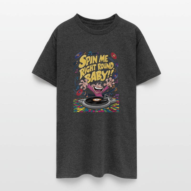 Comic style spin me right round baby | turntable