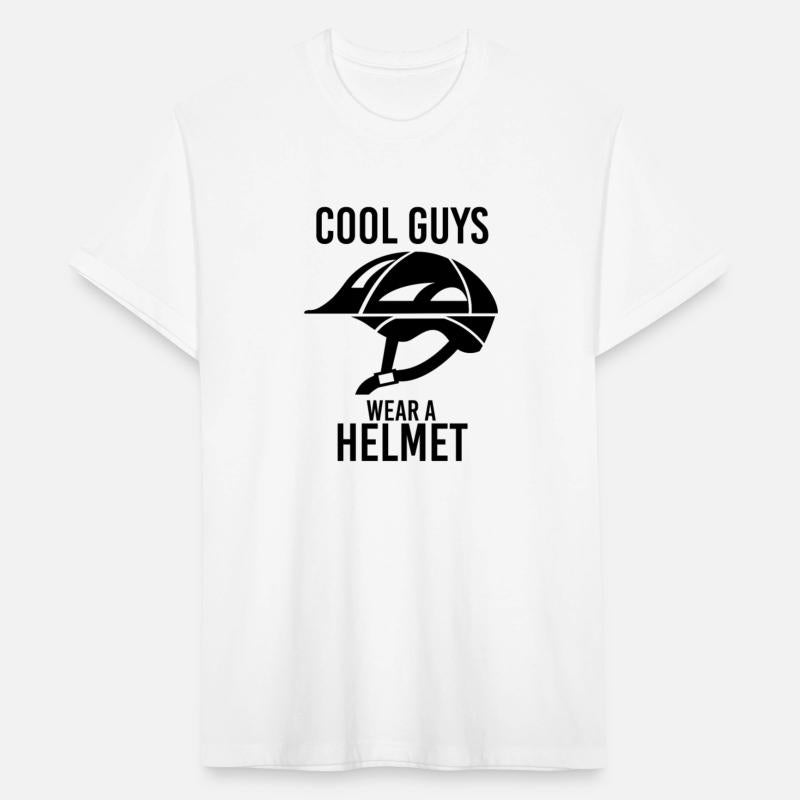 Cool guys wear a helmet - bike safety
