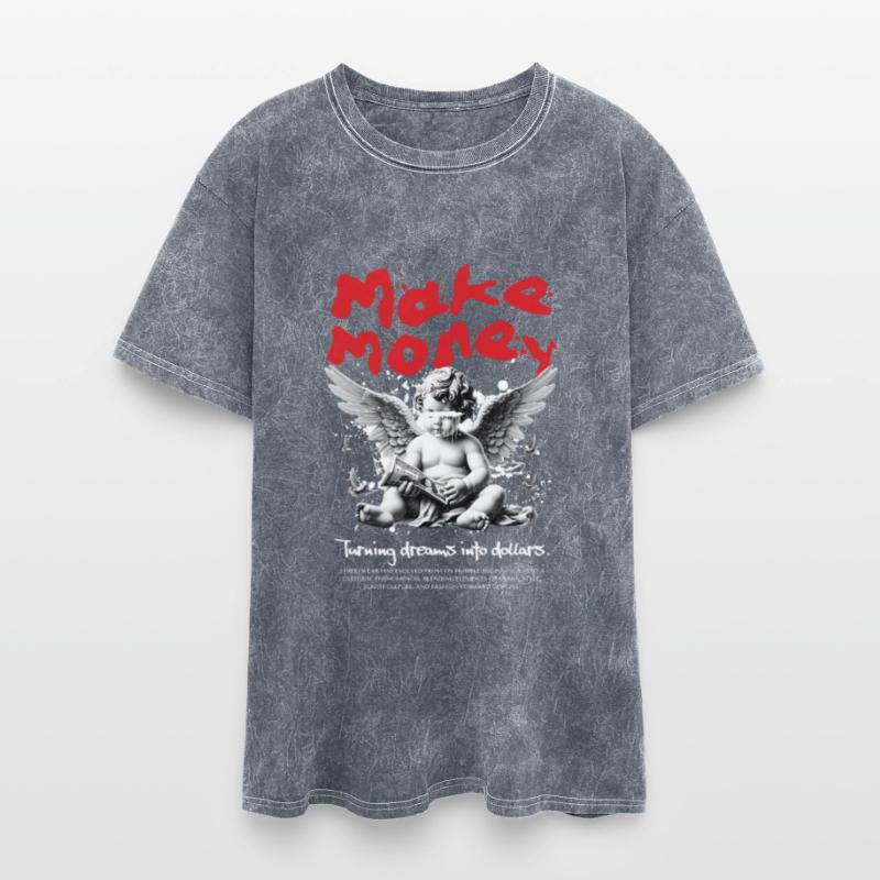 Crazy Money Angel Tee – Chaotic Hustler Street Art
