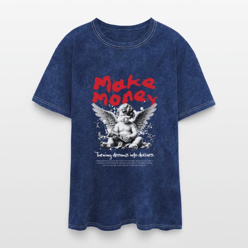 Crazy Money Angel Tee – Chaotic Hustler Street Art