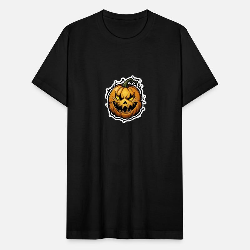 Creepy Halloween Pumpkin with Sharp Teeth
