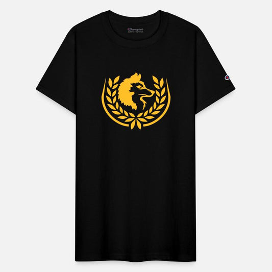 Crest Wolf Laurel Wreath