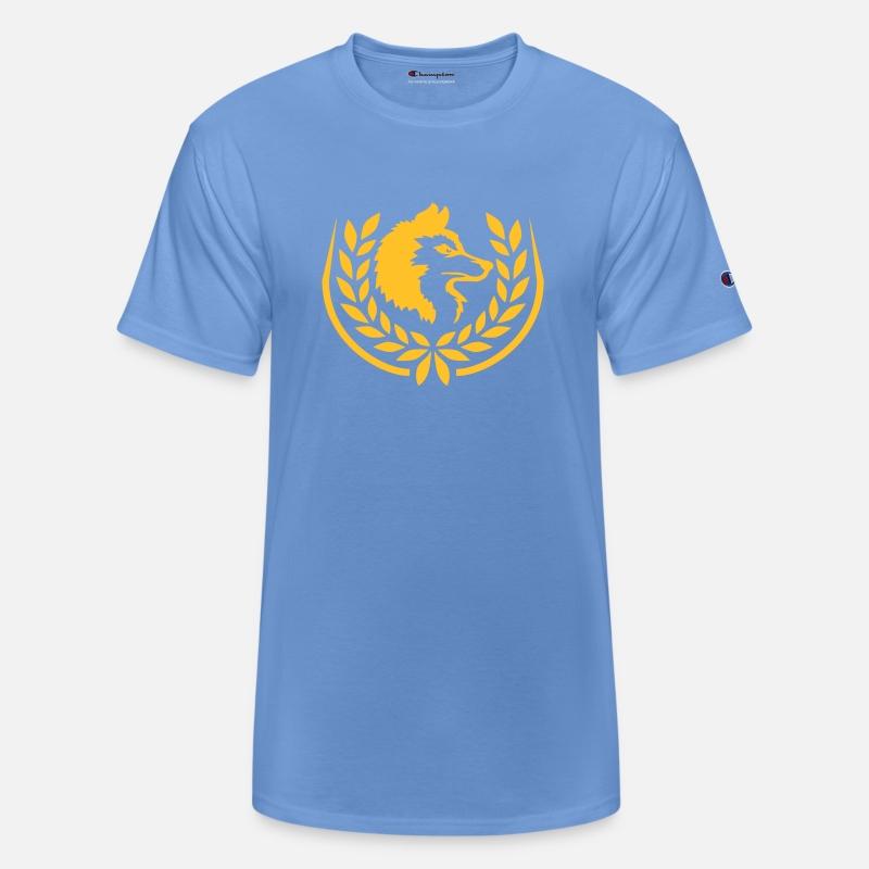 Crest Wolf Laurel Wreath