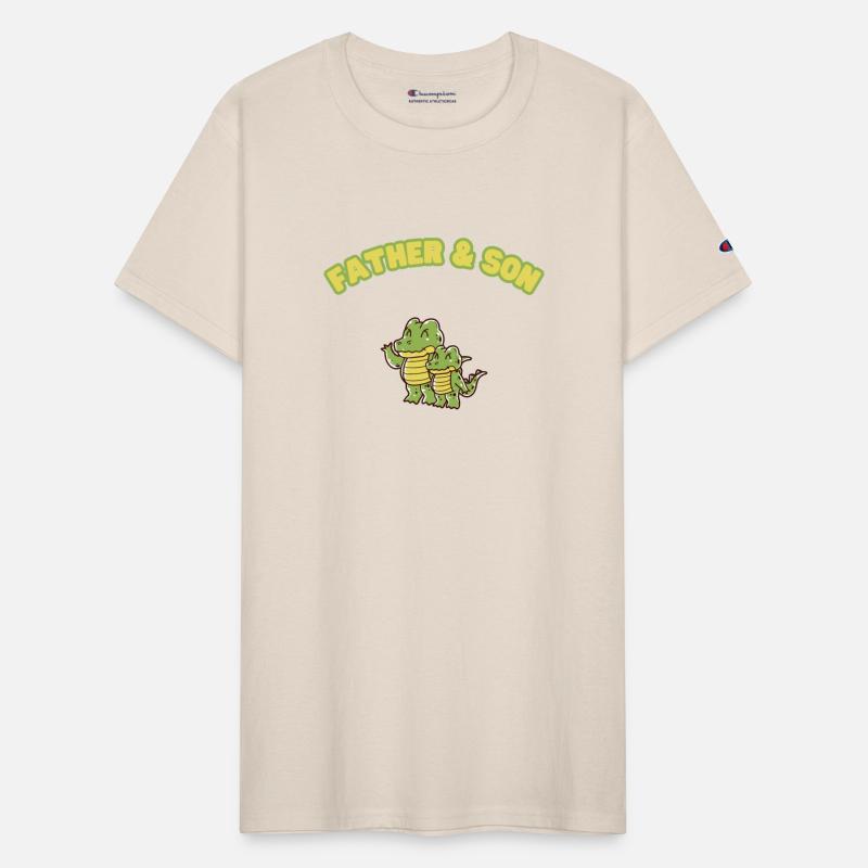Crocodile Aligator Family Father & Son