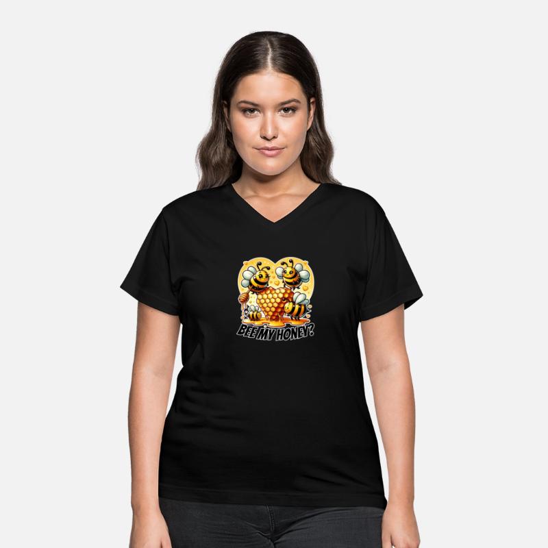 Cute Bees and Honeycomb