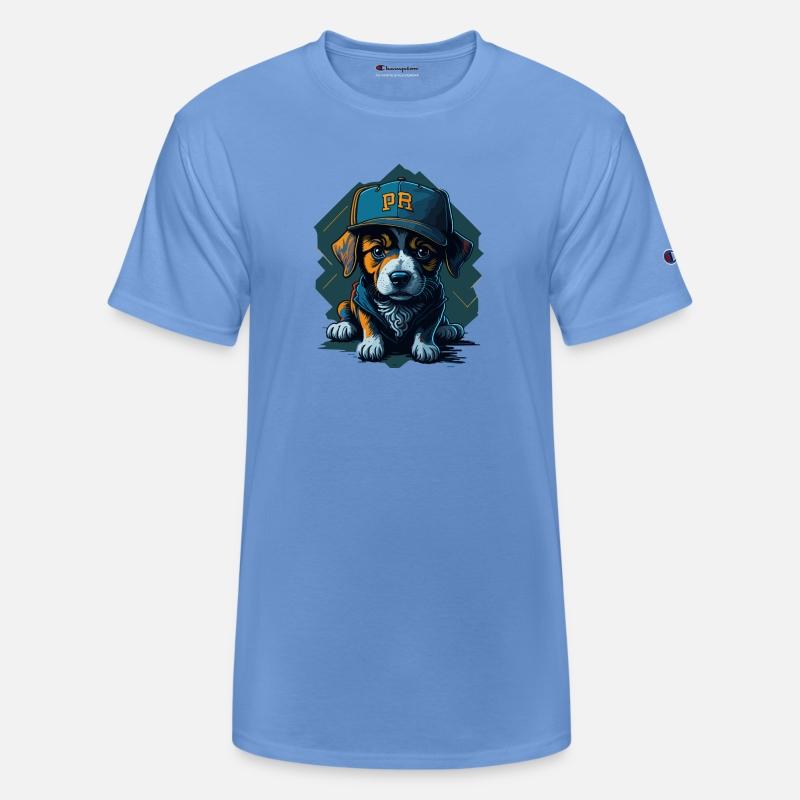 Cute Border Collie Puppy Wearing Baseball Hat