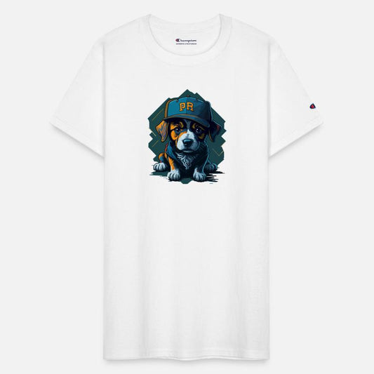Cute Border Collie Puppy Wearing Baseball Hat