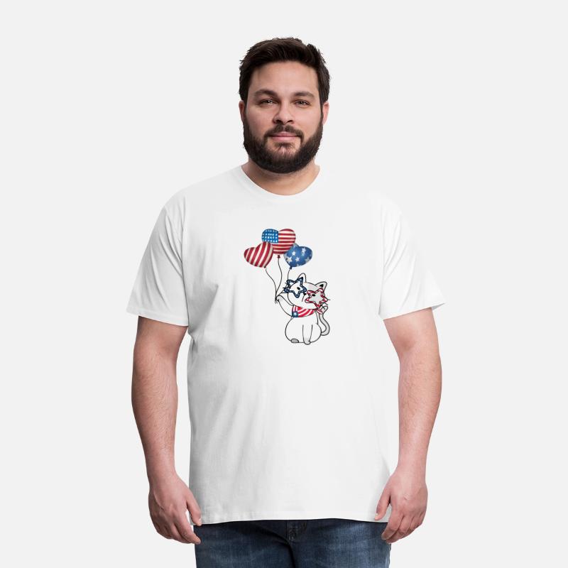 CUTE CAT CELEBRATING FOURTH OF JULY