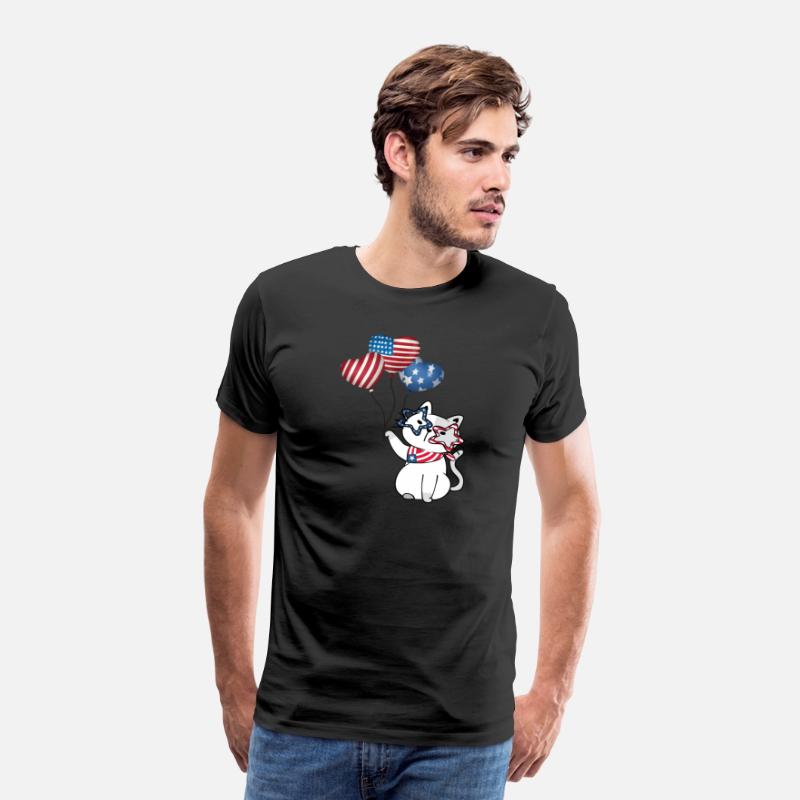 CUTE CAT CELEBRATING FOURTH OF JULY