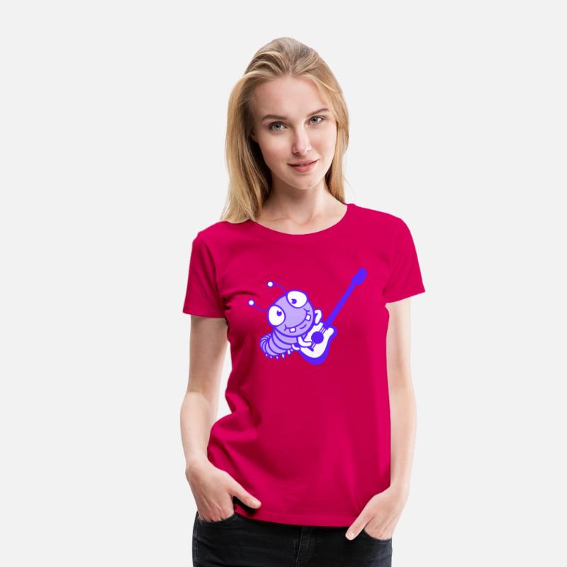 Cute Caterpillar Plays Guitar Bass Party Guitarist