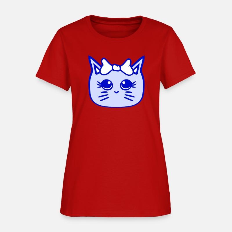 Cute Girl Cat Pretty Bow Woman Female Pet Kitten