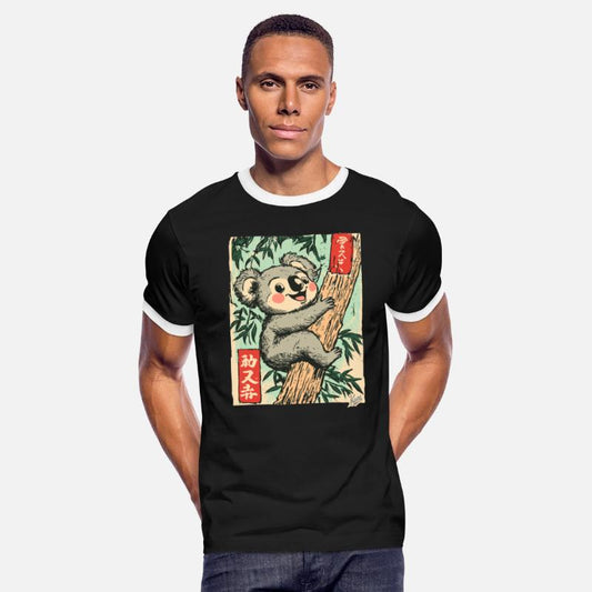 Cute Koala in Vintage Japan Style