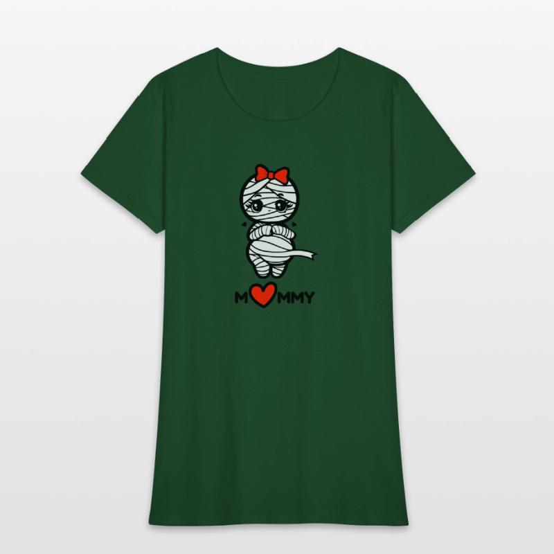 Cute Pregnant Mommy Mummy Cartoon