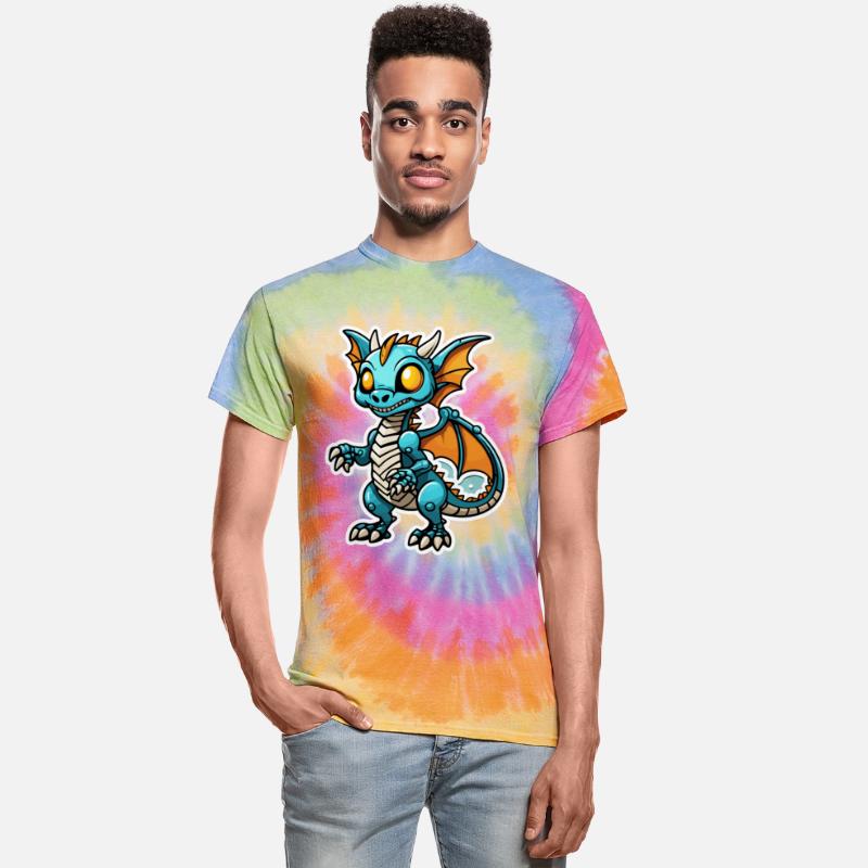 Cute Skeleton Dragon Illustration