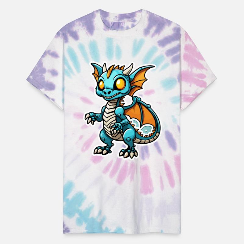 Cute Skeleton Dragon Illustration